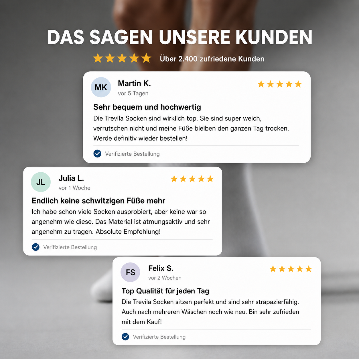 PREMIUM SOCKEN AUS BAMBUSFASER